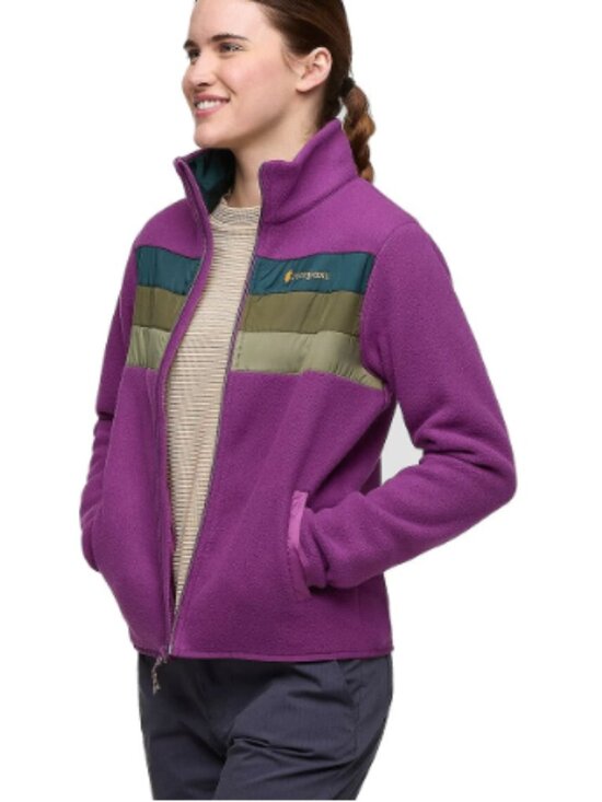 cotopaxi Jackets & Blazers - Cotopaxi Teca Fleece Jacket Stripes Purple and Green size Small